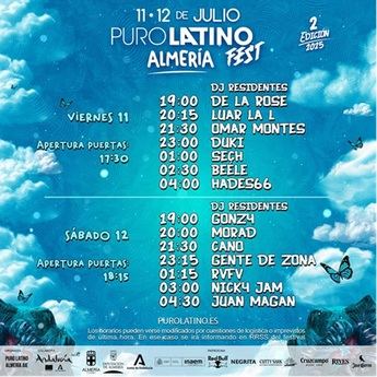 Impresionante cartel. Duki, Nicky Jam y Omar Montes encabezan el Puro Latino Almería Fest