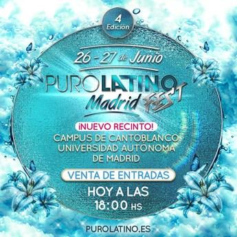 Ya a la venta. Entradas para Puro Latino Fest 2026 en Madrid, Almería y Sevilla