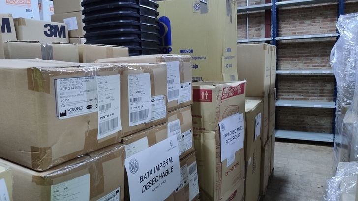 115.000 artículos de protección llegan esta semana a los centros sanitarios de Castilla-La Mancha