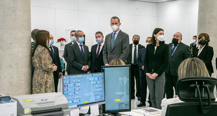 El rey Felipe VI inaugura la nueva Ciudad de la Justicia de Albacete, un 'sueño hecho realidad'