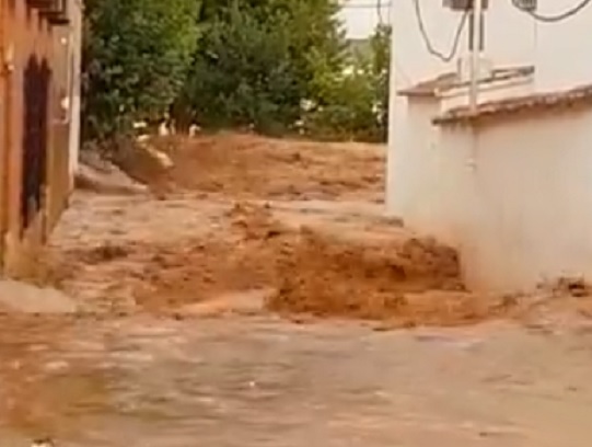 Imagen de archivo de las riadas de septiembre pasado. Esta vez la lluvia no ha sido tanta pero sí ha hecho daño el pedrisco.