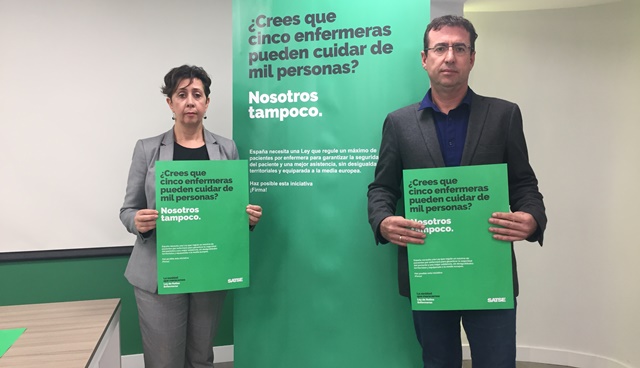 El sindicato SATSE asegura que hay tiene “un déficit de 5.811 enfermeros para llegar a la media europea”