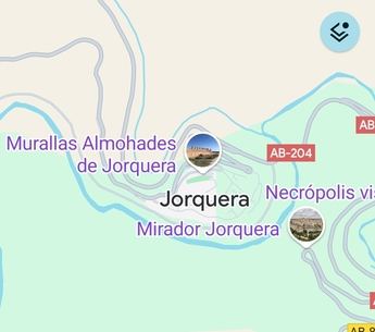 Corte de la carretera AB-204 en Jorquera (Albacete) por desprendimiento de piedras