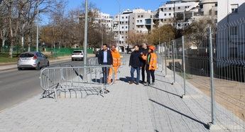 Continúan en la calle Zamora los trabajos del nuevo plan de acerado en Albacete