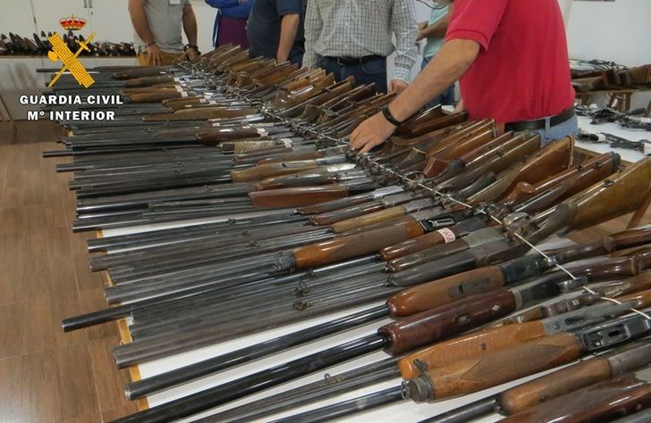 La Guardia Civil de Albacete subastará 408 armas de fuego el próximo 15 de noviembre