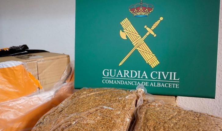 La Guardia Civil interviene en Albacete 177 kilos de tabaco de contrabando adquiridos a través de Internet
