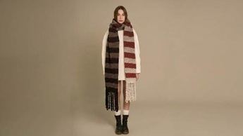 Teje esta bufanda con Laines du Nord Piuma Alpaca Degradé