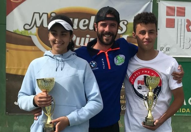 Sergio Monte y Blanca Cortijo son los nuevos campeones regionales de tenis de Castilla-La Mancha