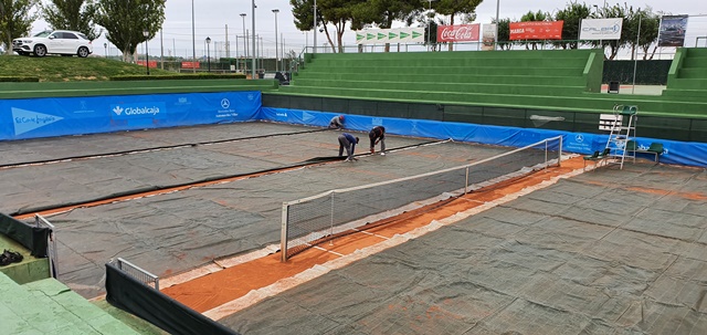 La lluvia se ‘invita’ a la jornada de cuartos de final del Ciudad de Albacete de tenis