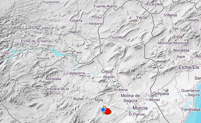 El terremoto de 4,1 grados de Pliego (Murcia), con varias réplicas este sábado, se deja sentir en la comarca de Hellín