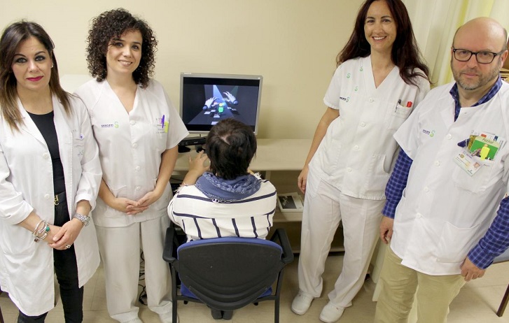 El equipo de rehabilitación del hospital de Toledo utiliza esta novedosa técnica.