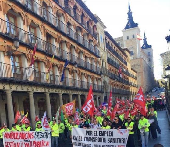 CCOO pide a Sescam que escuche a los trabajadores antes de publicar los pliegos de adjudicación del transporte sanitario