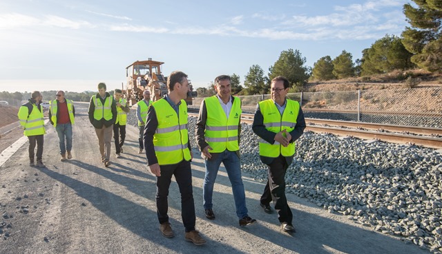 Los políticos ya visitaron las obras que se estaban desarrollando.