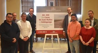 La Diputación de Albacete invierte 1,5 millones de euros para arreglar la carretera de Casas de Juan Núñez a Valdeganga