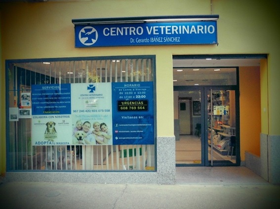Clínica Veterinaria Dr. Gerardo Ibáñez Sánchez situada en la Calle Nuestra Señora de Araceli Nº4 (Albacete)