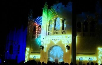 El vídeo-mapping de los 40 años de la Constitución, imagen diferente de la Feria de Albacete