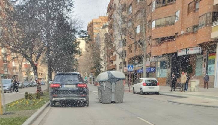 Imagen de archivo de otra jornada ventosa en Albacete.