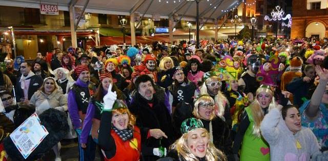 La carpa del carnaval, lugar para la fiesta nocturna.