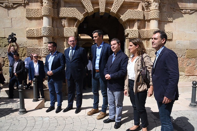 Pedro Sánchez y Page visitan las zonas afectadas por la gota fría en la provincia de Albacete