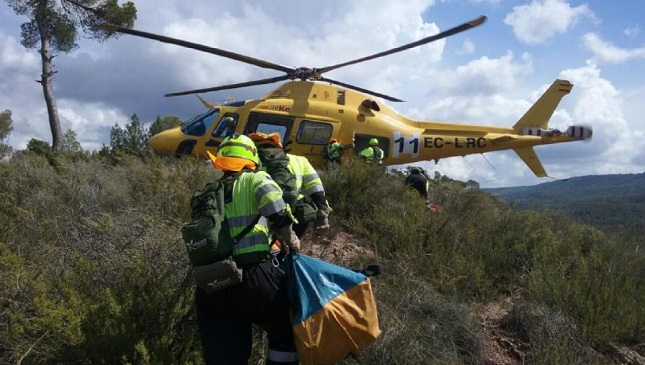 Imagen de archivo de un rescate en la Sierra del Segura.