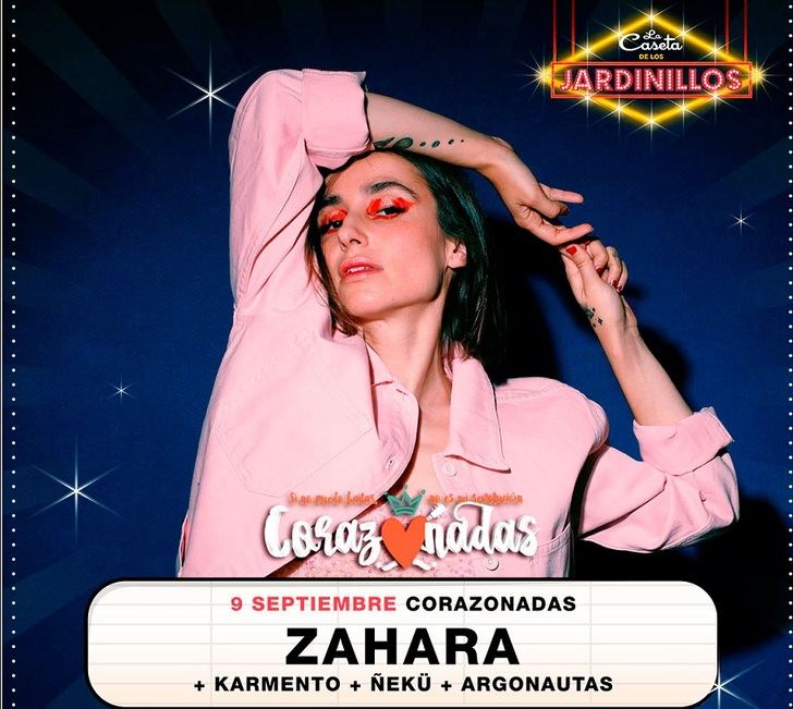 Zahara en una nueva edición de ‘Corazonadas’, el día 9 en la Feria de Albacete